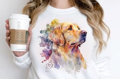 Watercolor Golden Retriever PNG Clipart Product Image 2
