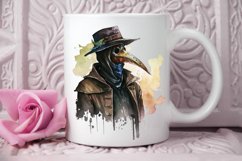 Watercolor Plague Doctor PNG Clipart Product Image 2