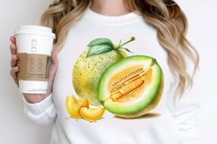 Watercolor Honeydew PNG Clipart Product Image 2