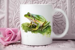 Watercolor Green Frog PNG Clipart Product Image 2