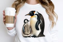 Mom and Baby Penguin PNG Clipart Product Image 2