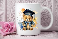 Watercolor Graduate Teddy Bear PNG Clipart Product Image 2