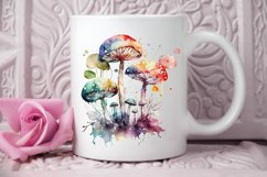 Watercolor Magic Mushrooms PNG Clipart Product Image 2