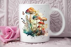 Watercolor Magic Mushrooms PNG Clipart Product Image 2