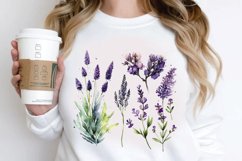 Watercolor Lavender Garden PNG Clipart Product Image 2