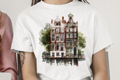 Watercolor Amsterdam Canal House PNG Clipart Product Image 2
