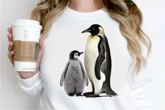 Mom and Baby Penguin PNG Clipart Product Image 2