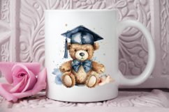 Watercolor Graduate Teddy Bear PNG Clipart Product Image 2