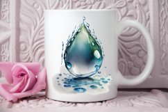 Watercolor Water Droplet PNG Clipart Product Image 2