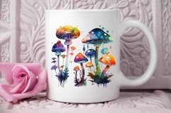 Watercolor Magic Mushrooms PNG Clipart Product Image 2