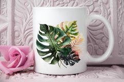 Watercolor Tropical Leave PNG Clipart Product Image 2