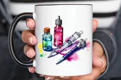 Watercolor Nurse Supplies PNG Clipart Product Image 2