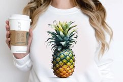 Watercolor Pineapple PNG Clipart Product Image 2