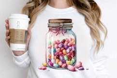 Watercolor Candy in Jar Valentine Day PNG Clipart Product Image 2