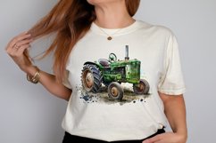 Watercolor Old Tractor PNG Clipart Product Image 2