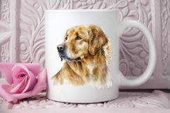 Watercolor Golden Dog PNG Clipart Product Image 2