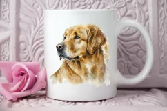 Watercolor Golden Dog PNG Clipart Product Image 2