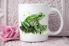 Watercolor Green Frog PNG Clipart Product Image 2