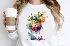 Watercolor Cocktail PNG Clipart Product Image 2