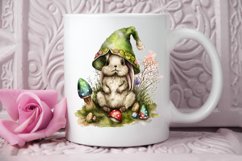 Watercolor easter bunny Gnome PNG Clipart Product Image 2