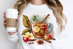 Watercolor Cinnamon Apple Tea PNG Clipart Product Image 2