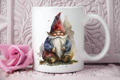 Watercolor Christmas Gnome PNG Clipart Product Image 2