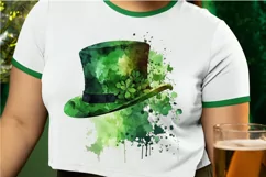 Watercolor Green Hat St.Patrick's Day PNG Clipart Product Image 2