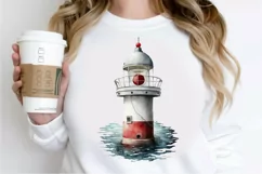 Watercolor Nautical Buoy PNG Clipart Product Image 2