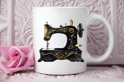 Watercolor Black and Gold Antique PNG Clipart Product Image 2