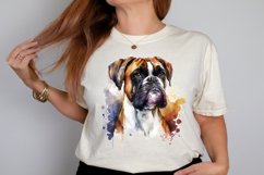 Watercolor Cute Boxer PNG Clipart Product Image 2