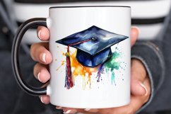 Watercolor Graduate Flower PNG Clipart Product Image 2