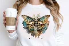 Watercolor Skull Moth PNG Clipart Product Image 2