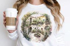 Watercolor Courtyard PNG Clipart Product Image 2