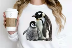 Mom and Baby Penguin PNG Clipart Product Image 2