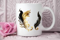 Watercolor Black and Gold Antique PNG Clipart Product Image 2