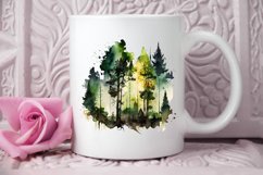 Watercolor Forest PNG Clipart Product Image 2