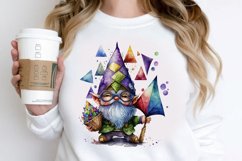 Watercolor Cute Gnome Mardi Gras PNG Clipart Product Image 2