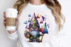 Watercolor Cute Gnome Mardi Gras PNG Clipart Product Image 2