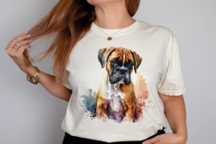 Watercolor Cute Boxer PNG Clipart Product Image 2