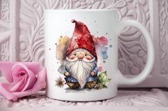 Watercolor Christmas Gnome PNG Clipart Product Image 2