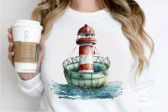 Watercolor Nautical Buoy PNG Clipart Product Image 2