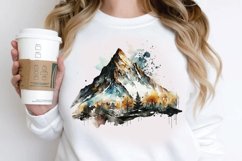 Watercolor Mountain PNG Clipart Product Image 2