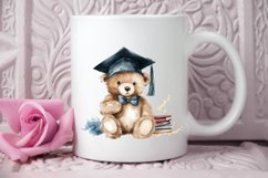 Watercolor Graduate Teddy Bear PNG Clipart Product Image 2
