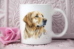 Watercolor Golden Dog PNG Clipart Product Image 2