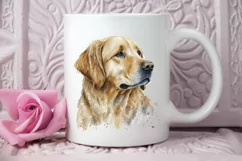 Watercolor Golden Dog PNG Clipart Product Image 2