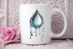 Watercolor Water Droplet PNG Clipart Product Image 2