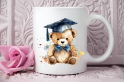 Watercolor Graduate Teddy Bear PNG Clipart Product Image 2
