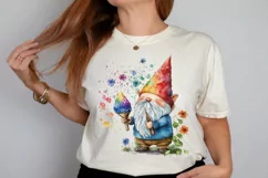 Watercolor Cute Gnome Autism PNG Clipart Product Image 2