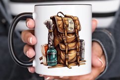 Vintage Backpack PNG Clipart Product Image 2