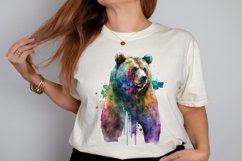 Watercolor Bear PNG Clipart Product Image 2